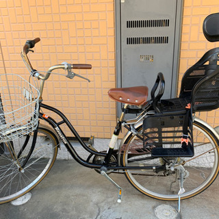 受付終了しました　自転車　後ろ子供乗せ付き　26インチ