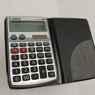 CANON関数電卓⭐︎税率設定機能⭐︎ソーラー電池⭐︎新品に近い