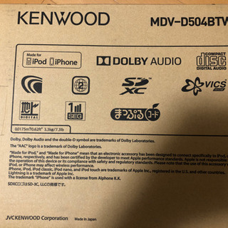 ケンウッド　MDV-D504BTW
