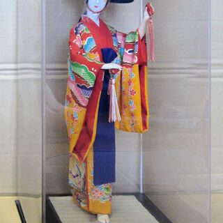 琉球人形　四つ竹踊り　桂人形店作の手作り