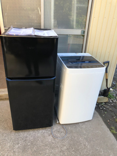 2016年製　ハイアール　冷蔵庫　洗濯機　ハイアール 121L 2ドア冷凍冷蔵庫 ブラック JR-N121A-K  JW-C45A