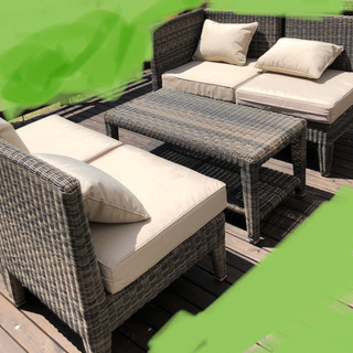 タリナ ガーデンチェア ソファ テーブル セット ウッドデッキ 屋外の 