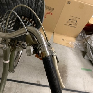 デニムアフロ☆横長バック-大人用三輪車　ナショナル製20×18インチ