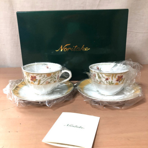 ノリタケ 花柄カップ\u0026ソーサー【新品】