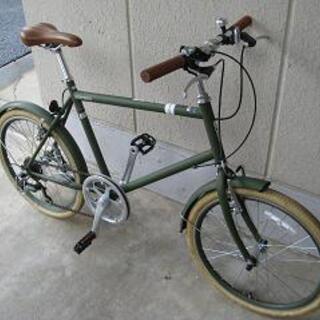 中古〕20インチミニベロ（外装6段変速・泥除け付き）