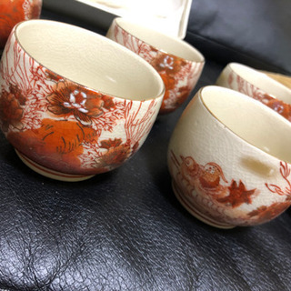 高級 九谷焼 新品未使用 急須 湯のみ