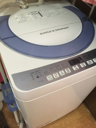 SHARP 洗濯機　ES-T708-A 7㎏　2016年製