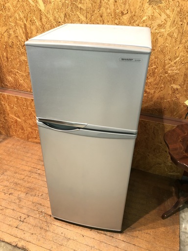 【管理KRR167】SHARP 2012年 SJ-H12W 118L 2ドア冷凍冷蔵庫