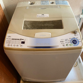 【本日に限り無料】三菱洗濯機（年式不明ですが10年以上前）
