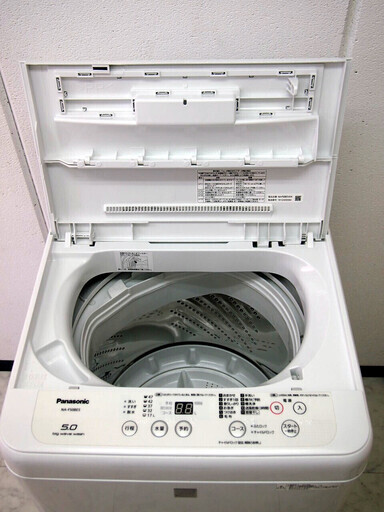 ㊳ 高年式＆美品 パナソニック 5.0kg 全自動洗濯機 NA-F50BE5 ビッグウェーブ洗浄 ☆2018年製