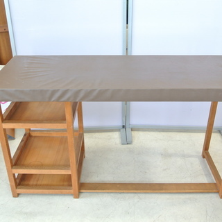 アンティーク 昭和レトロ 作業台 木製テーブル　収納付き　机　