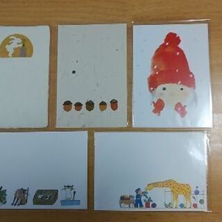 絵本と和紙のポストカード