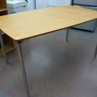 相合製作所 4人掛けダイニングセット 茶×シルバー×白 テーブル1・チェア4 食卓セット　西岡店 