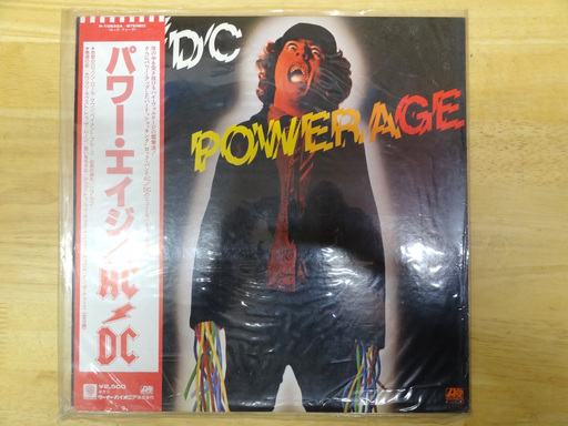 帯付き LP レコード AC/DC パワー・エイジ 国内盤 P-10533A POWER AGE アンガスヤング ボンスコット ハードロック 札幌市 平岸