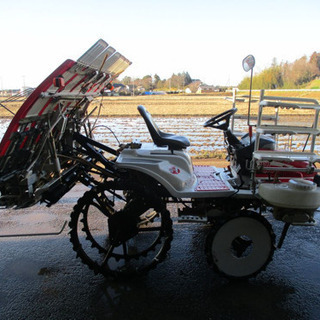 三菱 6条植え 田植機 MPR610 補助車輪付き 整地ローター付き セル