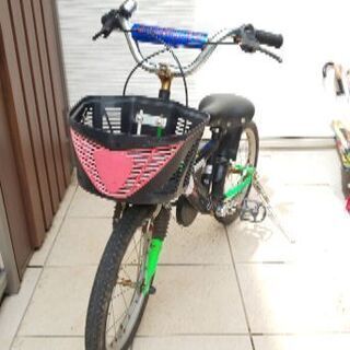 【取引中】子供用自転車   緑 16インチ