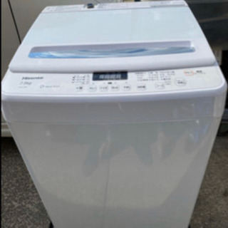 洗濯機 Hisense 2018年製 7.5Kg 北九州 中古 配達可