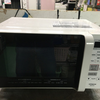 CC1407 ☆美品 HITACHI フラット電子レンジ HMR-FR181 2018年 除菌清掃