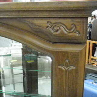 コレクションボード 幅91×奥行34×高さ165cm 飾り棚 キャビネット ガラス棚 苫小牧西店