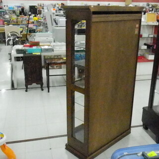 コレクションボード 幅91×奥行34×高さ165cm 飾り棚 キャビネット ガラス棚 苫小牧西店