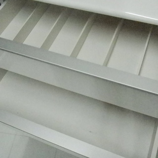 レンジボード 幅119.5×奥行53×高さ201cm キッチン収納 エナメル ホワイト ソフトクロージング 苫小牧西店