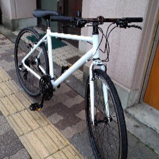 700c クロスバイク アルミ/24speed/ホワイト
