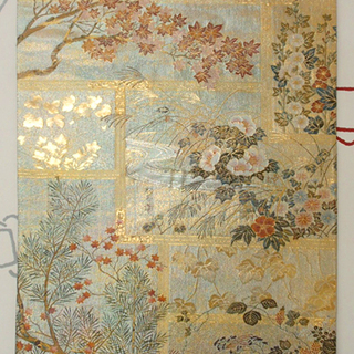 美品　光琳と宗達琳派集　全通全景帯　袋帯 美品光琳と宗達琳派集全通全景帯袋帯