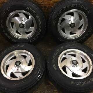 【BS DUELER A/T LT215/75R15 100/97S】夏タイヤ 4本【社外ホイール 15インチ 7J5HPCD127+7】　(VTD154) クレジットカード QR決済可能 楽天市場】DUELER A／T694 215／75R15 100／97Sの通販