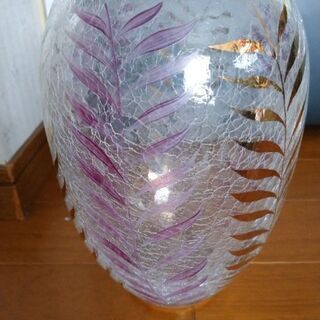 【新品未使用】ボヘミアガラス 花瓶