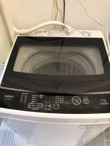 小型5キロ　洗濯機　2019／9購入