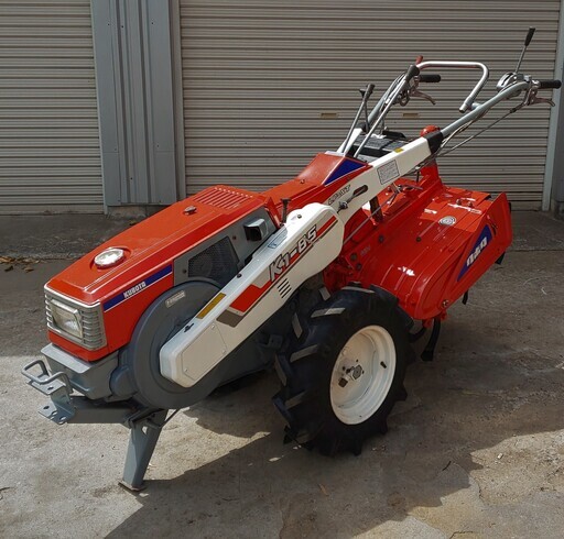 鹿児島発　8.5馬力　セル始動　ディーゼルエンジン耕うん機K1-85　タイヤ新品　バッテリー新品
