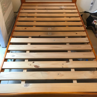 セミダブル　ベッド　木材　