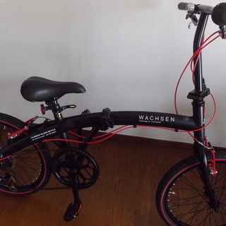 WACHSEN[ヴァクセン]20吋 折り畳み自転車 アルミ/6speed/ブラック