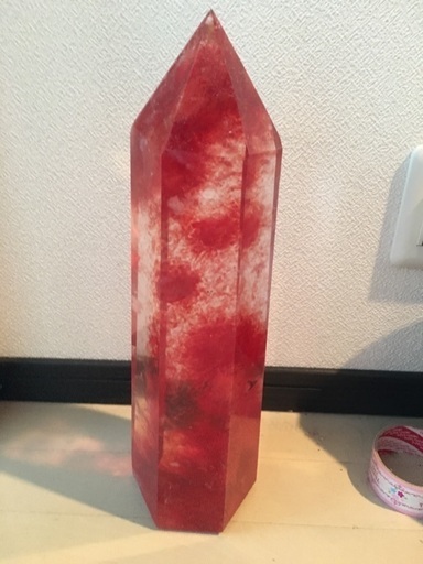 溶錬水晶！インテリアとしても、お願い事しても。。。幸せを呼ぶ赤い水晶。