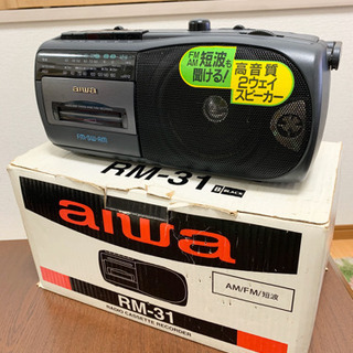 アイワ AIWA HS-RL75 ラジオカセットプレーヤー 通電確認済み aiwa HS-RL75 カセットプレーヤー