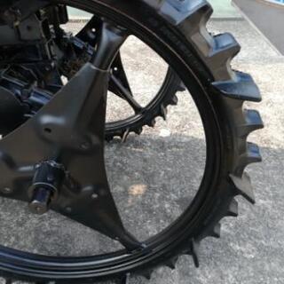 クボタ乗用田植機改造溝切り機