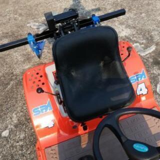 クボタ乗用田植機改造溝切り機