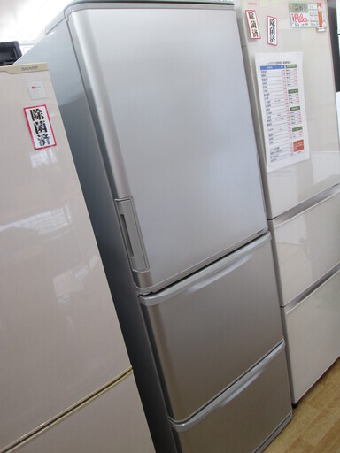 シャープ　冷蔵庫　SJ-WA35B-S　2015年式　350L　中古品