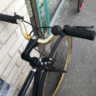 中古車】700C ピストバイク ハンドル短め