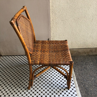 籐の椅子　ラタン　アンティーク　ビンテージ