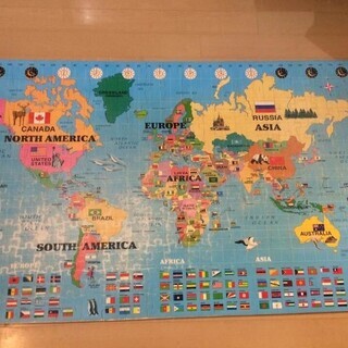 世界地図　パズル　マット（Giant world Map puz...