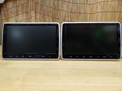 ヘッドレストモニター 10.1インチ DVDプレーヤー 2個セット スピーカー内蔵 1080p HDMI入力対応 lEshP 車載モニター 札幌市 平岸