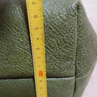 トートバッグ  レザー 緑色