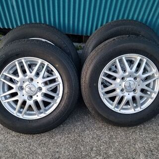 【お買い上げありがとうございました。】軽トラ、軽バンに！上げトラ、上げバンにも！145R-13  6pr　アルミ付き