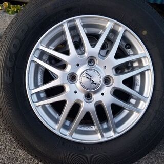 【お買い上げありがとうございました。】軽トラ、軽バンに！上げトラ、上げバンにも！145R-13  6pr　アルミ付き