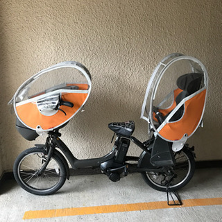 ✨電動アシスト自転車✨3人乗りカバー付き2019モデル(15.4Ah)