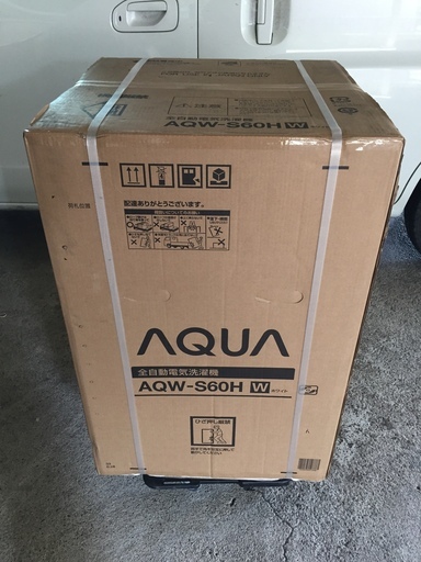 アクア AQW-S60H-W(ホワイト) 全自動洗濯機 上開き 洗濯6kg 風乾燥