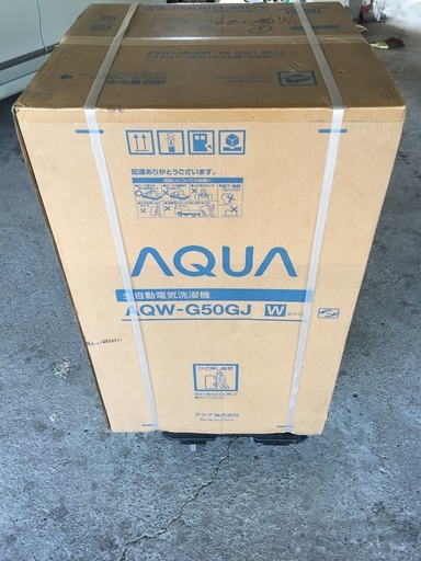 AQW-G50GJ-W アクア 5.0kg 全自動洗濯機 ホワイト AQUA AQW-GS50G-W