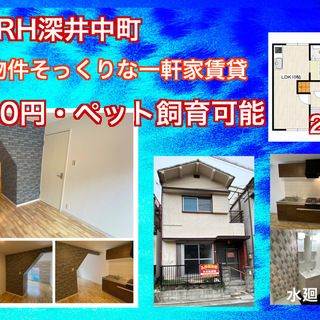 中区深井中町【敷金礼金0円】 ペットと暮らせる室内新築そっくりな...