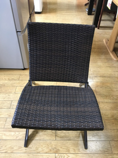 美品 武田コーポレーション 折りたたみ ガーデンチェア ラタンStyle